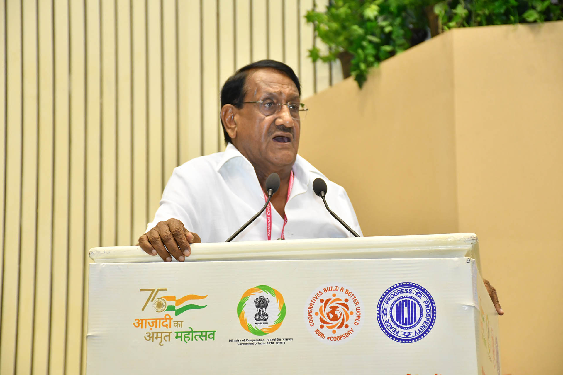 Address by Dr.Bijender Singh, Chairman, NAFED and Vice President, NCUI on the 100th International Day of Cooperatives